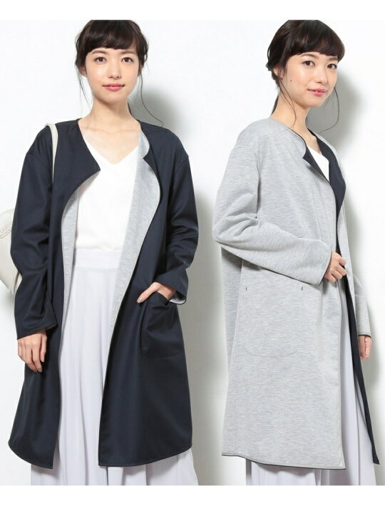 楽天市場】【SALE／50%OFF】リバーシブルノーカラーコート スプリング 