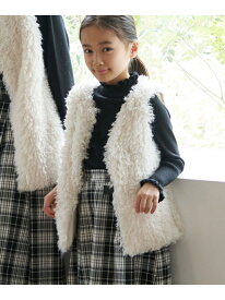 【SALE／20%OFF】【KIDS】リンクコーデ/ループファーベスト ROPE' PICNIC ロペピクニック トップス ベスト・ジレ ホワイト【RBA_E】[Rakuten Fashion]