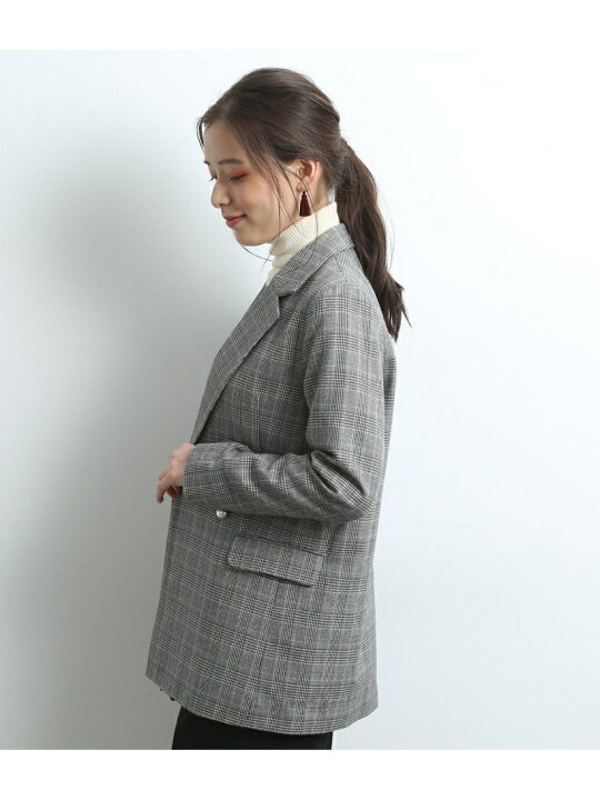 楽天市場】【SALE／50%OFF】グレンチェックダブルテーラードジャケット 