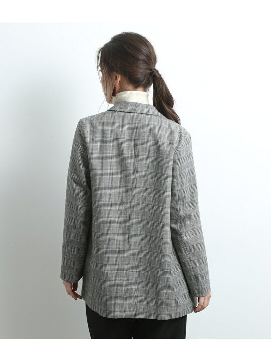 楽天市場】【SALE／50%OFF】グレンチェックダブルテーラードジャケット 