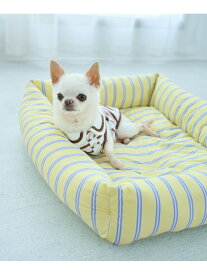 【DOG】マルチストライプひんやりベッド ROPE' PICNIC PASSAGE ロペピクニック ペット用品 ペットウェア・ペット服 イエロー【送料無料】[Rakuten Fashion]