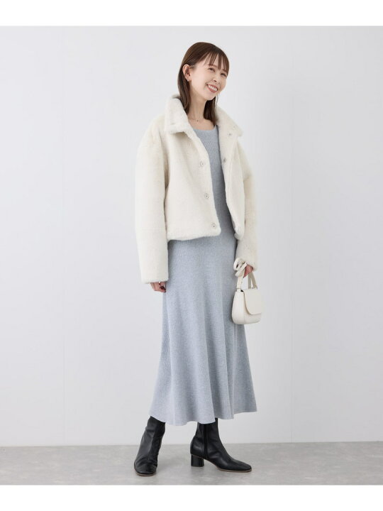 楽天市場】【SALE／50%OFF】スタンドカラーファーショートコート ROPE 