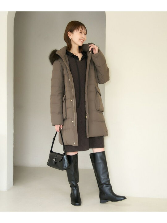 楽天市場】【SALE／50%OFF】GREEN DOWN/ファー付きダウンコート ROPE 