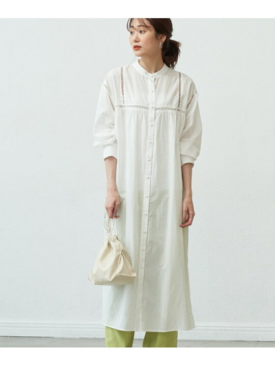 楽天市場 Sale 40 Off Web限定 綿ローンレース使いワンピース Rope Picnic ロペピクニック ワンピース ワンピースその他 ホワイト ブラック Rba E Rakuten Fashion Rope Picnic ロペピクニック