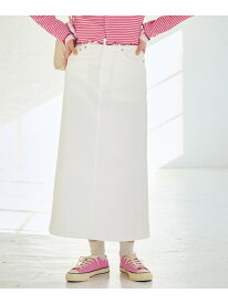 ホワイトデニムAラインスカート ROPE' PICNIC R ロペピクニック スカート その他のスカート ホワイト【送料無料】[Rakuten Fashion]