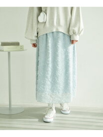 【SALE／20%OFF】フリンジスカート ROPE' PICNIC ロペピクニック スカート その他のスカート ブラック ホワイト ブルー【RBA_E】【送料無料】[Rakuten Fashion]