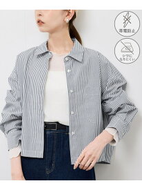 【SALE／30%OFF】ベーシッククロップドシャツ/イージーケア ROPE' PICNIC ロペピクニック トップス シャツ・ブラウス ブルー ネイビー ホワイト【RBA_E】[Rakuten Fashion]