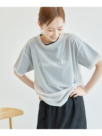 シアーブライトTシャツ ROPE' PICNIC ロペピクニック トップス カットソー・Tシャツ グレー ホワイト ブルー【先行予約】*【送料無料】[Rakuten Fashion]