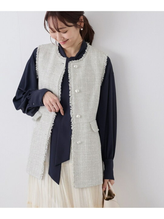 楽天市場】【SALE／40%OFF】セレモニー・通勤対応/ツイードジレベスト  