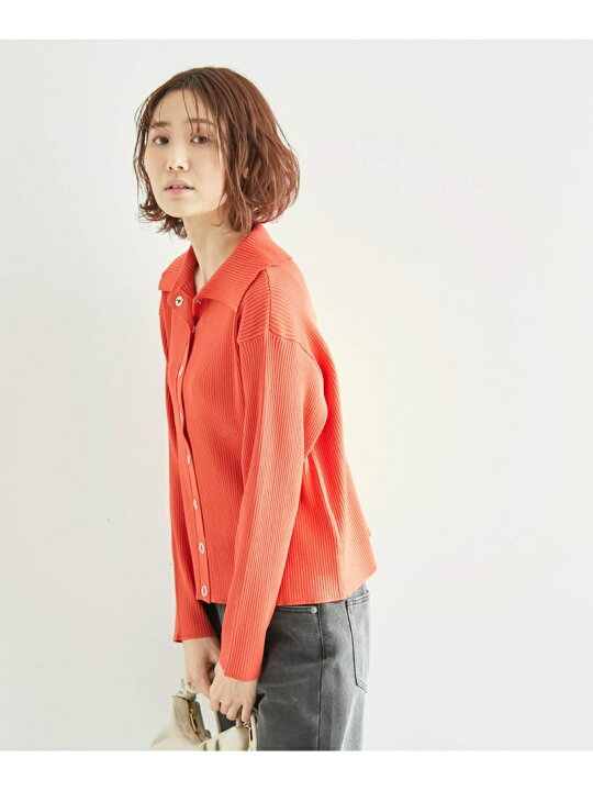 ROPE ロペカーディガンオレンジレトロ