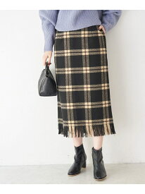 【SALE／10%OFF】coffeeチェックアイラインスカート ROPE' PICNIC ロペピクニック スカート スカートその他 ブラック ブラウン グリーン【RBA_E】【送料無料】[Rakuten Fashion]