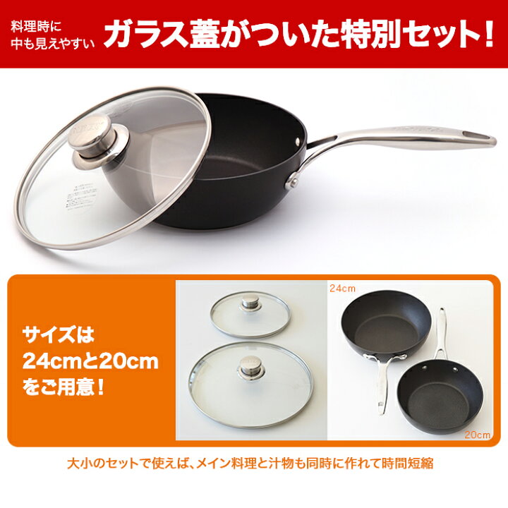 楽天市場】マイヤー サーキュロン フライパンセット 20cm(ガラス蓋付 