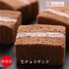 おやつ ギフト ロリアンの生チョコサンド ベルギー産 チョコレート カカオ55％ 北海道 生クリーム使用 ふわふわ ケーキ スイーツ プレゼント 誕生日 洋菓子 お取り寄せ 手土産 冷凍 ランキング 有名 ホワイトデー