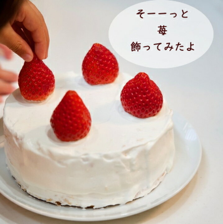 楽天市場 送料無料 おうちで作ろう 手作り デコレーションケーキセット スポンジ 生クリーム 絞り袋 バースデーケーキ 巣ごもり おうち時間 おうち遊び 子供 手づくり ロリアン洋菓子店
