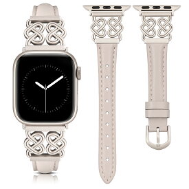 Apple Watch バンド アップルウォッチベルト レザー 交換ベルト 38mm 40mm 41mm 42mm 44mm 45mm 49mm レディース 本革製 長さ調整可能 おしゃれ 可愛いアップルウォッチバンド 女性 蒸れない