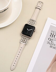 Apple Watch バンド アップルウォッチベルト レザー 交換ベルト 38mm 40mm 41mm 42mm 44mm 45mm 49mm レディース 本革製 長さ調整可能 おしゃれ 可愛いアップルウォッチバンド 女性 蒸れない 柔らかいベルト
