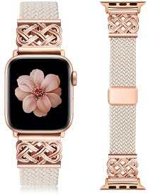 【送料無料】Apple Watch バンド アップルウォッチベルト 磁気式 レディース 蒸れない 編み込み バックル マグネット 49mm 46mm 45mm 44mm 42mm 41mm 40mm 38mm 長さ調整 おしゃれ スポーツベルト ソロループ 伸縮性 Apple Watch Ultra/11/10/9/8/7/6/5/seに対応 柔らかい