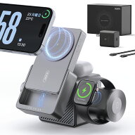 ★最安値更新3400円OFF【自信作 究極の充電器 45W】RORRY ワイヤレス充電器 4in1 magsafe対応 モバイルバ…