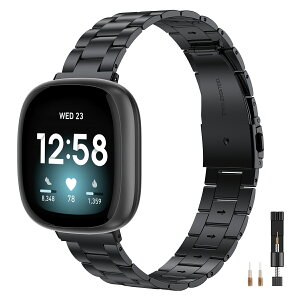 Fitbit Versa4/Versa3 �o���h/Fitbit Sense2/Sense�o���h Sense/Versa �S�V���[�Y�ɑΉ� Fitbit Versa4 �X�e�����X�o���h �X�e�����X�� Fitbit Sense2�r�W�l�X�o���h �����x���g �H��t��