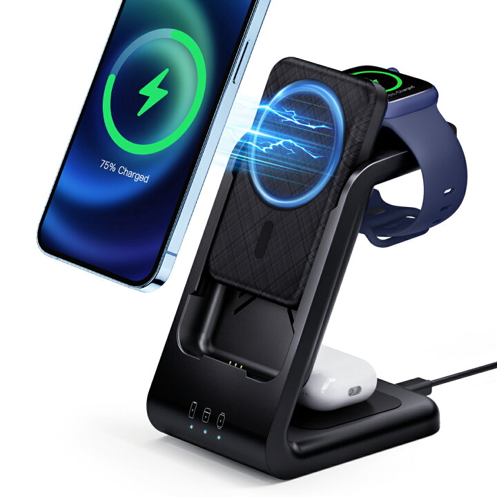楽天市場】【ランキング6冠受賞】RORRY ワイヤレス充電器 4in1 