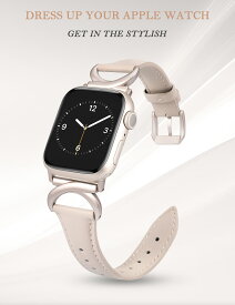 【＼お盆連休～p15倍／】 Apple Watchバンド アップルウォッチベルト レザー 49mm/45mm/44mm/42mm/41mm/40mm/38mm対応 革製 レディース 長さ調整可能 おしゃれ Apple Watch Ultra2/Ultra/10/9/8/7/6/5/4/3/2/1/SE2/SEに対応