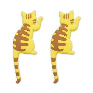 猫フック 2個セット 選べるデザイン5種 鍵ック ネコマグネットフック フック マグネット 玄関マグネット 鍵掛け 磁石 ネコ しっぽ 猫 cat ねこ インテリア 日々の定番