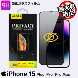 【アウトレット祭り最大70％OFF】 スマホ フィルム 覗き見防止 ガラスフィルム iPhone 15 15Plus 15Pro 15Pro max roryxtyle【在庫限り】