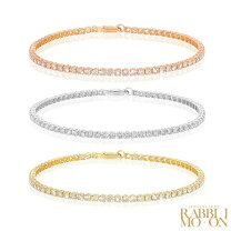 テニス ダイヤモンド 計3.00ct ブレスレット K18PGピンクゴールド 18金 