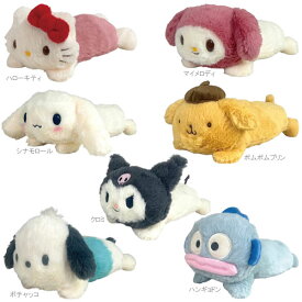 サンリオ ロングポーチ ペンケース ペンポーチ ぬいぐるみ ハローキティ マイメロディ シナモロール ポムポムプリン クロミ ポチャッコ ハンギョドン サンリオキャラクターズ Sanrio 筆箱 ポーチ マルチポーチ 189943 189950 189967 189974 189981 189998 190000