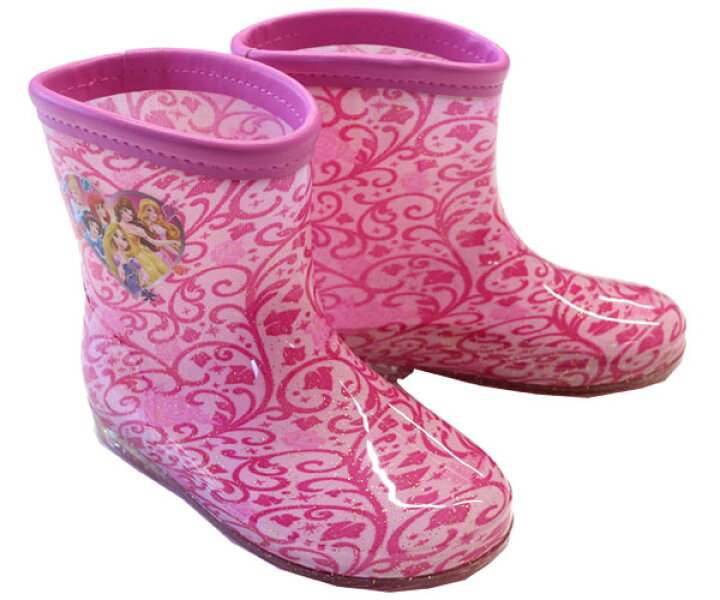 ディズニー プリンセス レインブーツ シンデレラ オーロラ姫 ラプンツェル ベル 長靴 レインシューズ ディズニー靴 Disneyzone キッズ 15 19cm 大人気新作