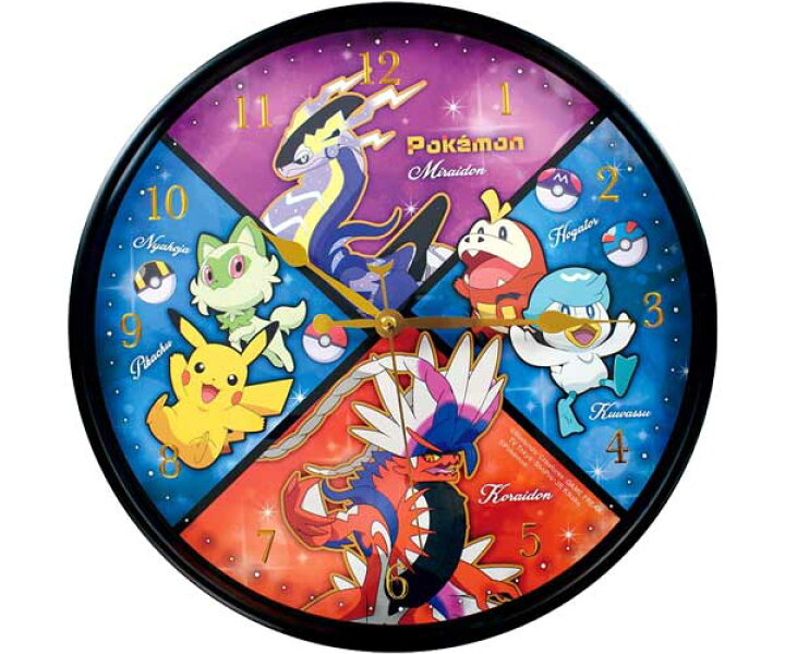 楽天市場】ポケットモンスター インデックスウォールクロック キラキラ 