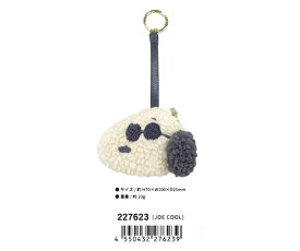 スヌーピー ボアミニポーチチャーム チャーム バッグチャーム オラフ ジョー・クール PEANUTS マスコットホルダー マスコットチャーム キーホルダー キーチャーム キャラクターグッズ スヌーピーグッズ スヌーピー ぬいぐるみ 227621 227622 227623 カミオジャパン