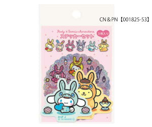 �T�����I �X�e�b�J�[�Z�b�g RODY×�T�����I�L�����N�^�[�Y �X�e�b�J�[ �f�R�V�[�� �N���~ �V�i�����[�� �}�C�����f�B �n���[�L�e�B �|���|���v���� �T�����I�O�b�Y �g�� �X�}�z�f�R 001825-51 00