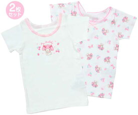 サンリオ マイメロディ キッズ半袖肌着 2枚セット 女の子 Sanrio パンツ 下着 肌着 インナー 子供 幼稚園 サンリオ公式 148261 148318
