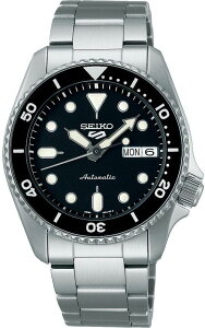 �Z�C�R�[ �r���v SEIKO 5 Sports SRPK29K1 �u���b�N �V���o�[ 38MM �����Y SEIKO