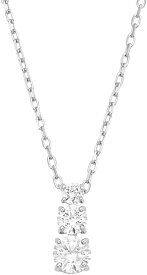 すぐに使える【2点で5％OFFクーポン】スワロフスキー ネックレス レディース シルバー シンプル ラウンドカット Attract Trilogy SWAROVSKI 5414970