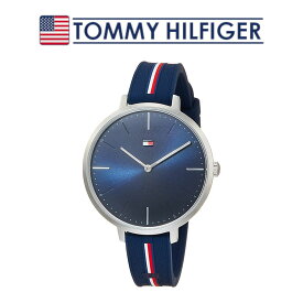 すぐに使える【2点で5％OFFクーポン】トミーヒルフィガー 腕時計 レディース ネイビー シンプル ラバーベルト クオーツ TOMMY HILFIGER 1782154 並行輸入品
