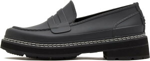 ハンター ローファー リファインドステッチペニーローファー WFF1089RMA-BLK-UK4 23.0cm ブラック レディース HUNTER