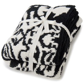 カシウェア ブランケット DAMASK BLANKET ブラック×クリーム THCH-DSK01-004-52 kashwere