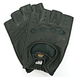 デンツ 皮手袋 5-1009-RACINGGREEN-M Mサイズ ブラック メンズ Dents