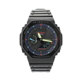 カシオ 腕時計 Virtual Rainbow：Gamer’s RGBシリーズ GA-2100RGB-1A ブラック ブルー メンズ CASIO G-SHOCK