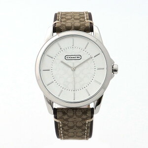 �y �݌Ɉ�|�Z�[���Ώ� �z11% OFF�i2024�N�O�����X���ω��i��j�R�[�` �r���v ���f�B�[�X CLASSIC SIGNATURE �z���C�g �u���E�� 14601506 COACH