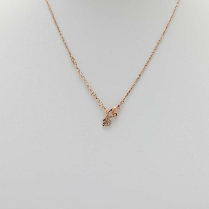 Swarovski サークルモチーフ ネックレス ゴールドカラー 