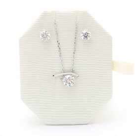 【 在庫一掃セール対象 】13% OFF（2024年前期当店平均価格比）スワロフスキー ネックレス ピアス レディース Constellaセット ホワイト シルバー 5647663 SWAROVSKI