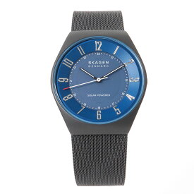 すぐに使える【2点で5％OFFクーポン】スカーゲン 腕時計 メンズ ブラック ブルー クオーツ クロノグラフ SKAGEN SKW6837 Grenen Solar Powered Watch