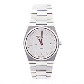 すぐに使える【2点で5％OFFクーポン】ティソ 腕時計 メンズ シルバー ホワイト TISSOT T1374101103100 Men's T-Classic Pear X 40mm