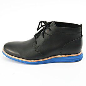 【 在庫一掃セール対象 】18% OFF（2024年前期当店平均価格比）コールハーン シューズ メンズ オリジナルグランド チャッカ 25.5cm ブラック ダズリングブルー C37070-US8-25.5 Cole Haan