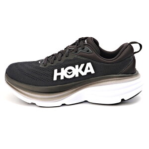 �y �݌Ɉ�|�Z�[���Ώ� �z16% OFF�i2024�N�O�����X���ω��i��j�z�J �����j���O�V���[�Y ���f�B�[�X BONDI 8 ���M�����[�^�C�v 23.5cm �u���b�N �z���C�g 1127952-BWHT-US6.5B-23.5 HOKA