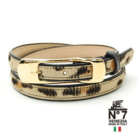イタリア製レザーベルトリンクスキャットポニーファーゴールドバックルレディースno7-s888-lynxcatNO7ナンバーセブン【ランキング】【ファッション】【バックル】【革小物】【belt】【ブランド】21000