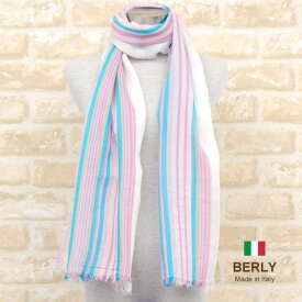 ストール春夏イタリア製レディース・メンズ・ユニセックスberly-13106-pinkピンク・BERLYベリー【マフラー】【スカーフ】【stole】【women】【men】11000